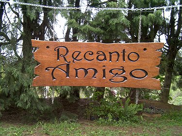 Placa Entalhada - Recanto Amigo