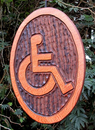 Placa Entalhada - Acessibilidade
