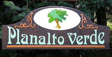 Placa Entalhada - Planalto Verde