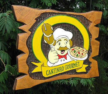 Placa Entalhada - Cantinho Gourmet