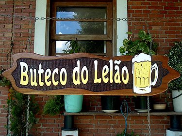 Placa Entalhada - Buteco do Lelão