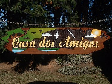 Placa Entalhada - Casa dos Amigos