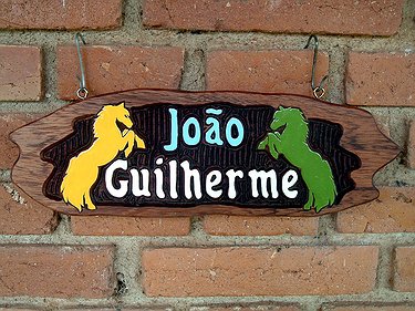 Placa Entalhada - João Guilherme