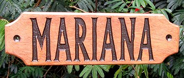 Placa Entalhada - Mariana