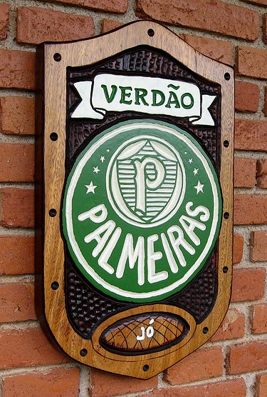Placa Entalhada - distintivo do clube