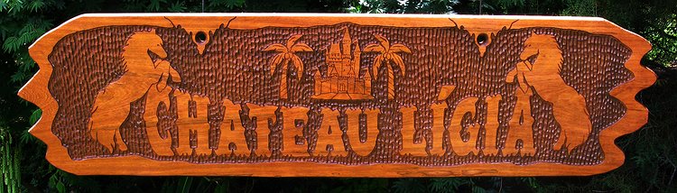 Placa Entalhada - Chateau Ligia