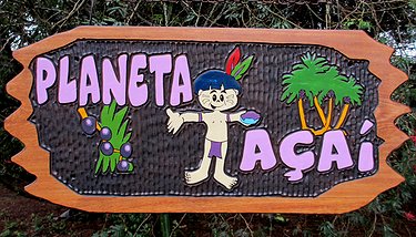 Placa Entalhada - Planeta Açaí