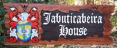 Placa Entalhada - Jabuticabeira House