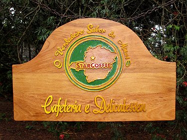 Placa Entalhada - Starcoffee