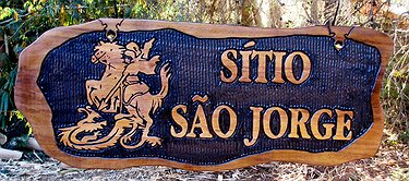 Placa Entalhada - Sítio São Jorge