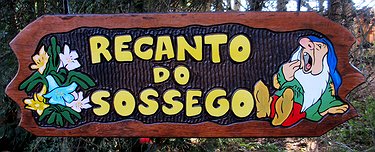 Placa Entalhada - Recanto do Sossego 01