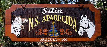 Placa Entalhada - Sítio N. S. Aparecida