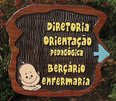 Placa Entalhada - Diretoria